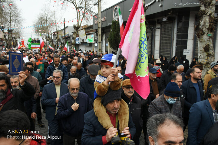 راهپیمایی یوم الله 22 بهمن در رودسر