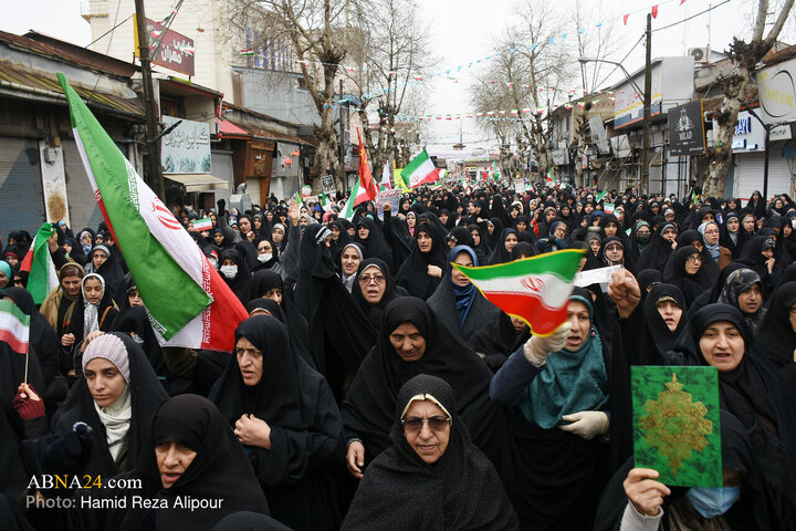 راهپیمایی یوم الله 22 بهمن در رودسر