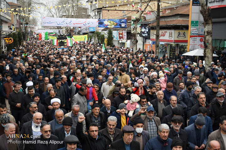 راهپیمایی یوم الله 22 بهمن در رودسر