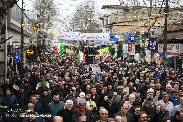 راهپیمایی یوم الله 22 بهمن در رودسر