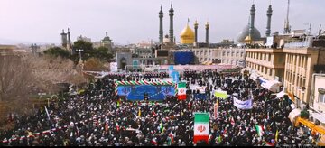 Vîdyo Wêneyên|Cuda yên ku şan û mezinahiya rêçûna(Meşa) 22ê Reşemiyê li bajarê pîroz ê Qomê nîşan didi