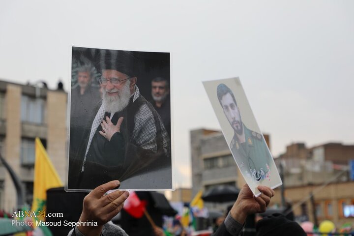 تقرير مصور/ مدينة تبريز تشهد مسيرات شعبية بذكرى انتصار الثورة الاسلامية المباركة في إيران