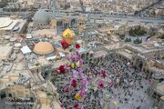 Informe fotográfico | Imágenes aéreas de la marcha del 22 de Bahman en Qom
