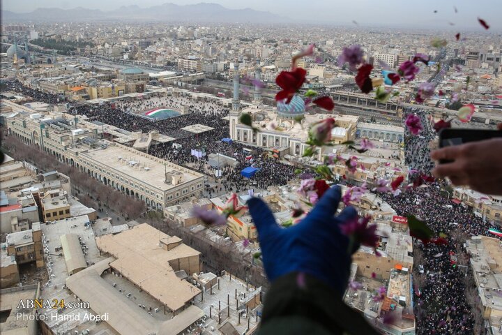 Informe fotográfico | Imágenes aéreas de la marcha del 22 de Bahman en Qom