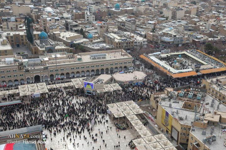 Informe fotográfico | Imágenes aéreas de la marcha del 22 de Bahman en Qom