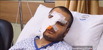 ویدیو | روایت »طاها موسوی« از لحظه اصابت نارنجک به صورتش