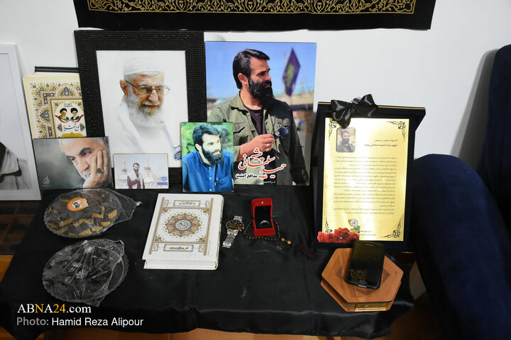 تقرير مصور/ آية الله رمضاني يزور عائلة (شهيد الوطن) في مدينة جيلان الايرانية