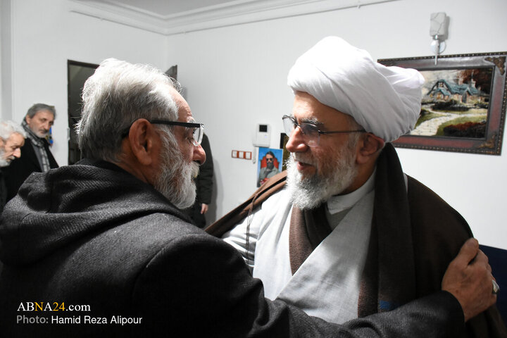 Photos: Ayatollah Ramezani Meets with Family of Gilan’s Martyred Security Defender