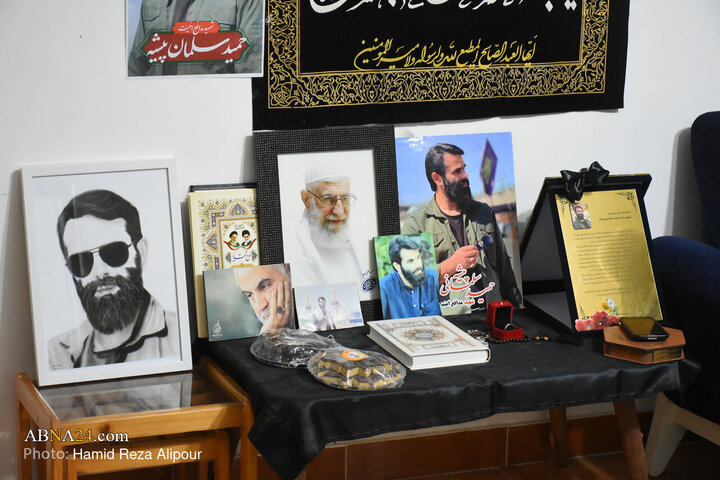 Photos: Ayatollah Ramezani Meets with Family of Gilan’s Martyred Security Defender