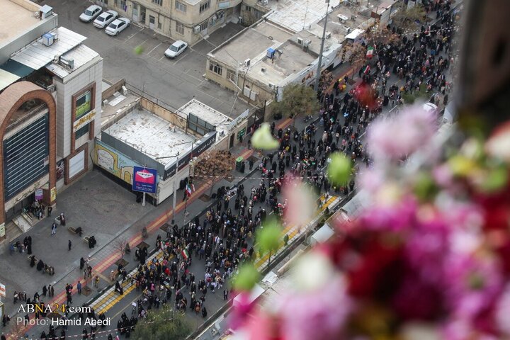 Photos: Aerial Footage Captures February 11 Rally in Qom