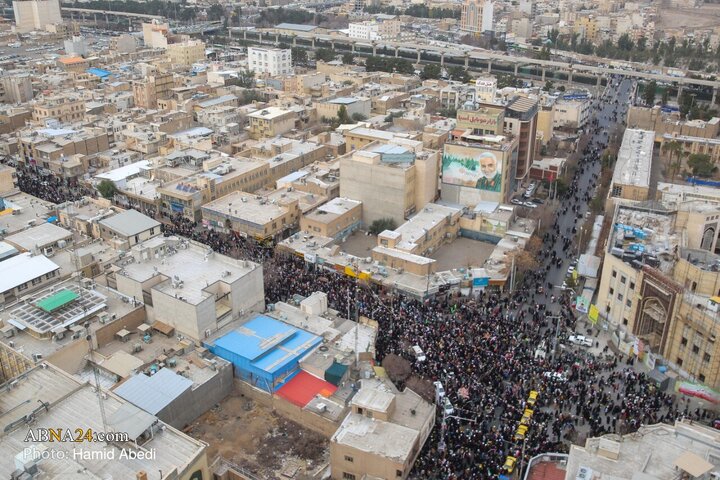 Photos: Aerial Footage Captures February 11 Rally in Qom