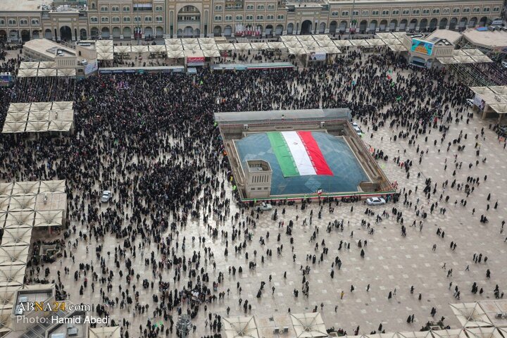 Photos: Aerial Footage Captures February 11 Rally in Qom