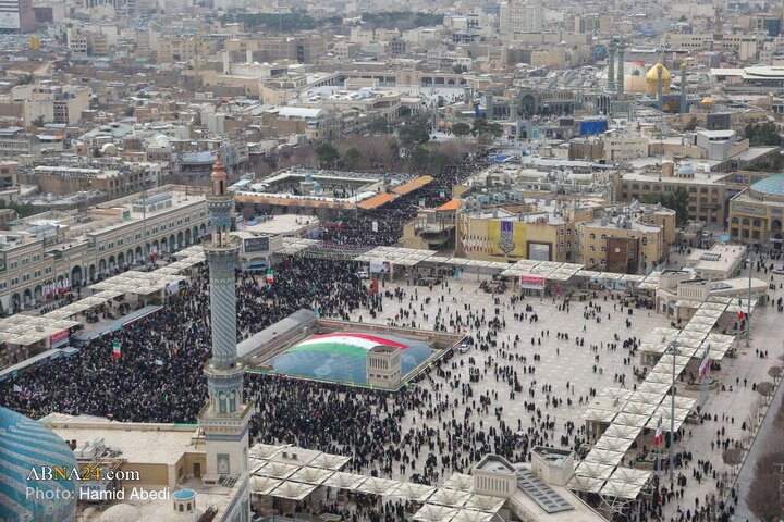 Photos: Aerial Footage Captures February 11 Rally in Qom