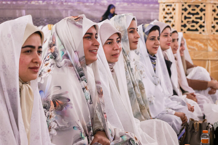 Photos: Mass wedding of 1,500 university couples held at Imam Reza Holy Shrine