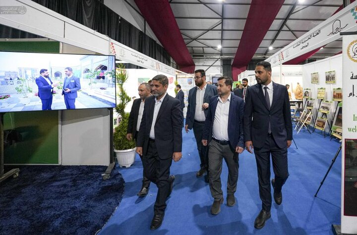 تقرير مصور/ مقتنيات العتبة العلوية المقدسة في مهرجان ومعرض (عين الحياة) ببغداد