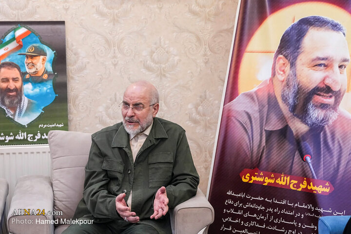 Photos: Dr. Ghalibaf meets family of Martyr Farajollah Shushtari