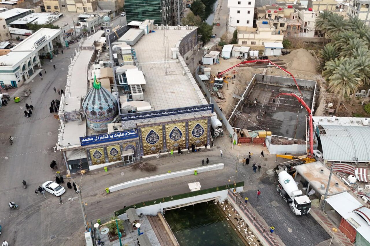 Al-Abbas Shrine begins construction of a water purification station near Maqam of Imam Al-Mahdi (+Photos)