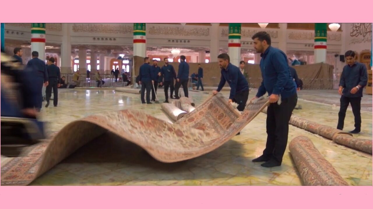 Video | Həzrəti Fatiməi Məsumə (əleytha səlam) Xanımın Hərəmində Müqəddəs Ramazan Ayına hazırlıq işləri