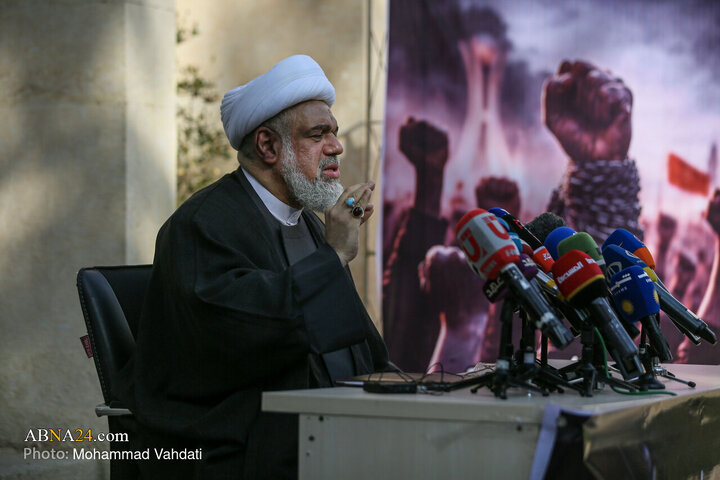 Photos: Press Conference Marking Anniversary of Bahrain Revolution Held at Former U.S. Embassy in Tehran
