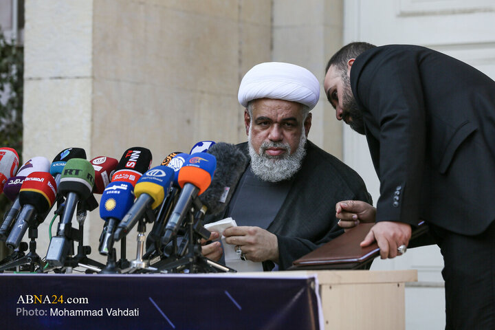 Photos: Press Conference Marking Anniversary of Bahrain Revolution Held at Former U.S. Embassy in Tehran