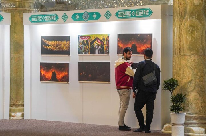 تقرير مصور/ بأكثر من مئة لوحة فنية افتتاح معرض (فنّ الانتظار) في العتبة العلوية المقدسة