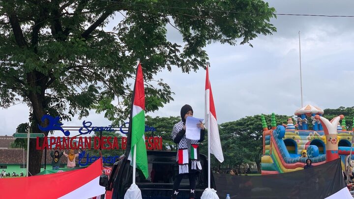 Informe fotográfico | Seguidores de Ahlul Bayt se manifiestan en Jepara, Indonesia, en apoyo a Palestina y expresando respaldo a Irán