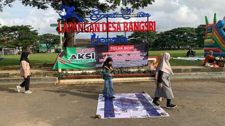 Informe fotográfico | Seguidores de Ahlul Bayt se manifiestan en Jepara, Indonesia, en apoyo a Palestina y expresando respaldo a Irán