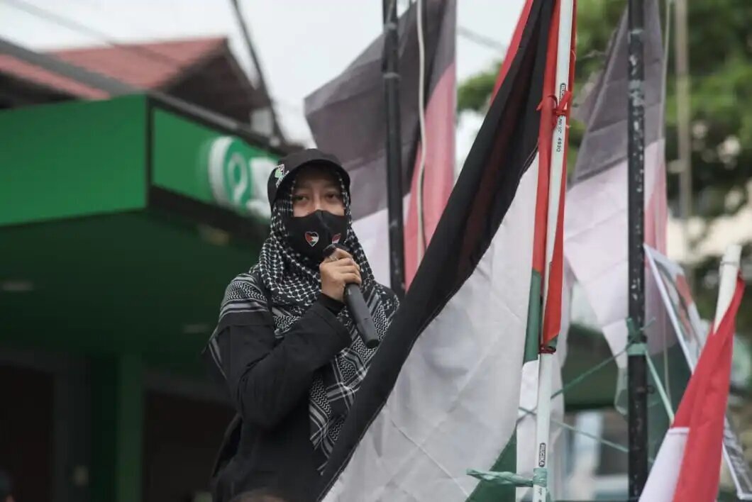 راهپیمایی سراسری مردم اندونزی در حمایت از فلسطین + عکس