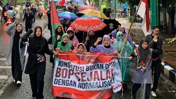 Aksi Nasional Rakyat Indonesia Dukung Palestina
