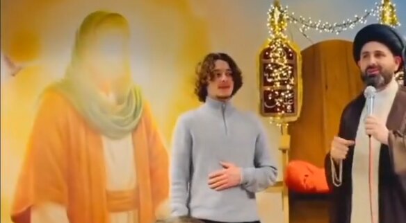 ویدیو | شیعه شدن جوان آمریکایی در شب ولادت امام عصر(عج)