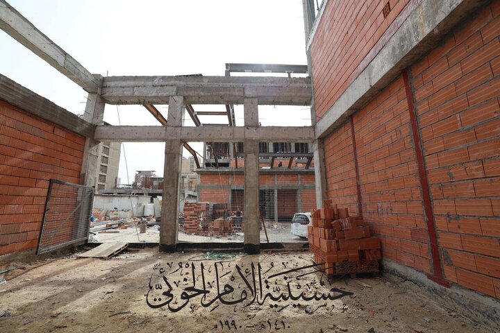 Informe fotográfico | La Husayniyah del Imam al-Khoei en Kerbala alcanza etapas avanzadas de construcción
