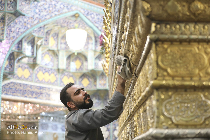 Photos: Cleaning Ceremony of Sacred Mausoleum of Hazrat Masoumeh Holy Shrine