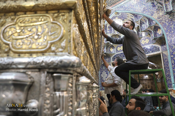 Photos: Cleaning Ceremony of Sacred Mausoleum of Hazrat Masoumeh Holy Shrine