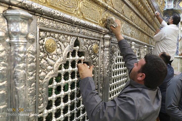 Photos: Cleaning Ceremony of Sacred Mausoleum of Hazrat Masoumeh Holy Shrine