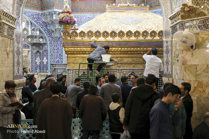 Photos: Cleaning Ceremony of Sacred Mausoleum of Hazrat Masoumeh Holy Shrine