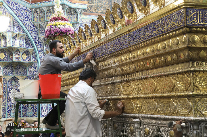 Photos: Cleaning Ceremony of Sacred Mausoleum of Hazrat Masoumeh Holy Shrine