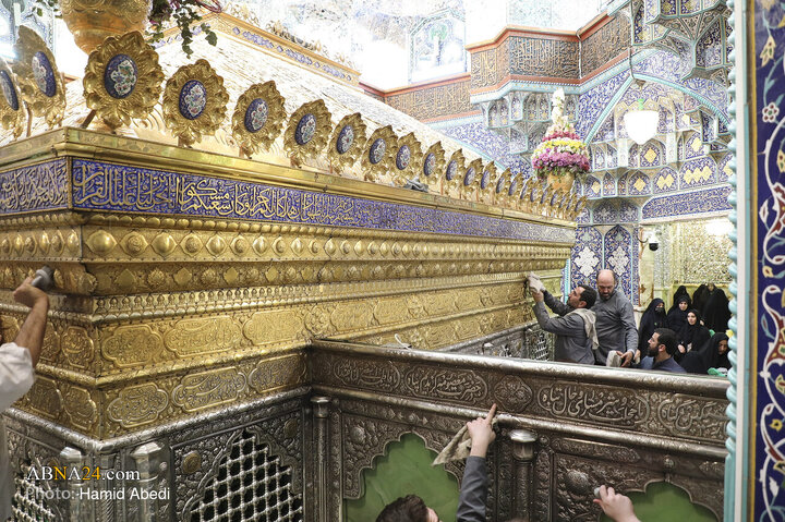 Photos: Cleaning Ceremony of Sacred Mausoleum of Hazrat Masoumeh Holy Shrine