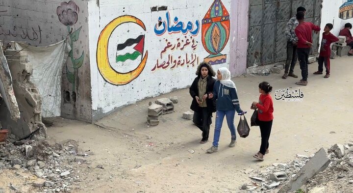 图片 | 美化加沙汗尤尼斯废墟迎接斋月