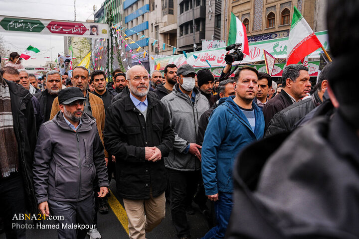 အစ္စလာမ်မစ်တော်လှန်ရေး အောင်ပွဲ ၄၇ နှစ်မြောက် အထိမ်းအမှတ် ချီတက်ပွဲ  တွင် အစ္စလာမ့် လွှတ်တော် ဥက္ကဋ္ဌ  တက်ရောက် ။ ။ Photos