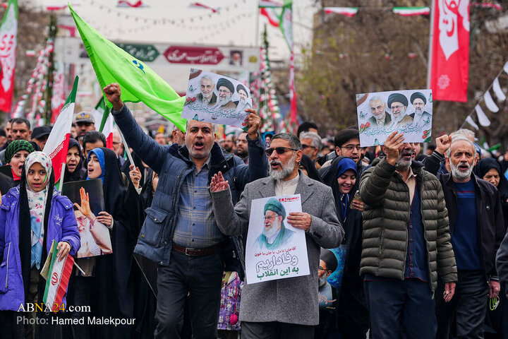 အစ္စလာမ်မစ်တော်လှန်ရေး အောင်ပွဲ ၄၇ နှစ်မြောက် အထိမ်းအမှတ် ချီတက်ပွဲ  တွင် အစ္စလာမ့် လွှတ်တော် ဥက္ကဋ္ဌ  တက်ရောက် ။ ။ Photos