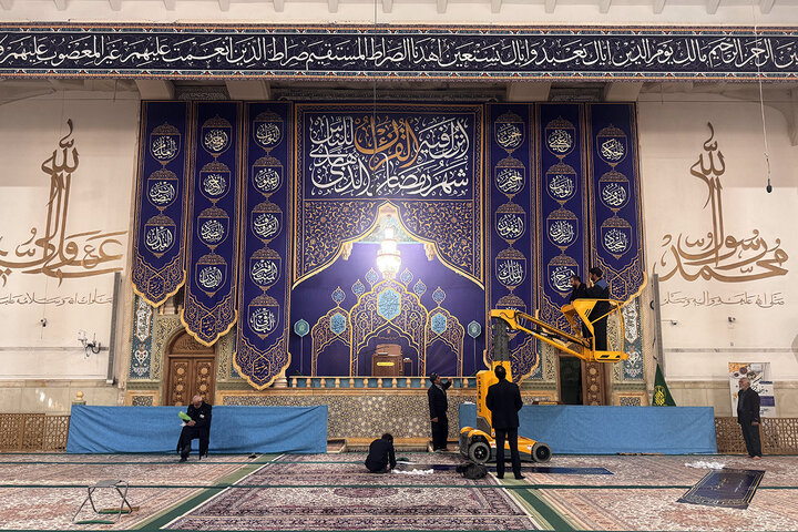 حرم بانوی کرامت آماده میزبانی از مهمانان ماه خدا شد