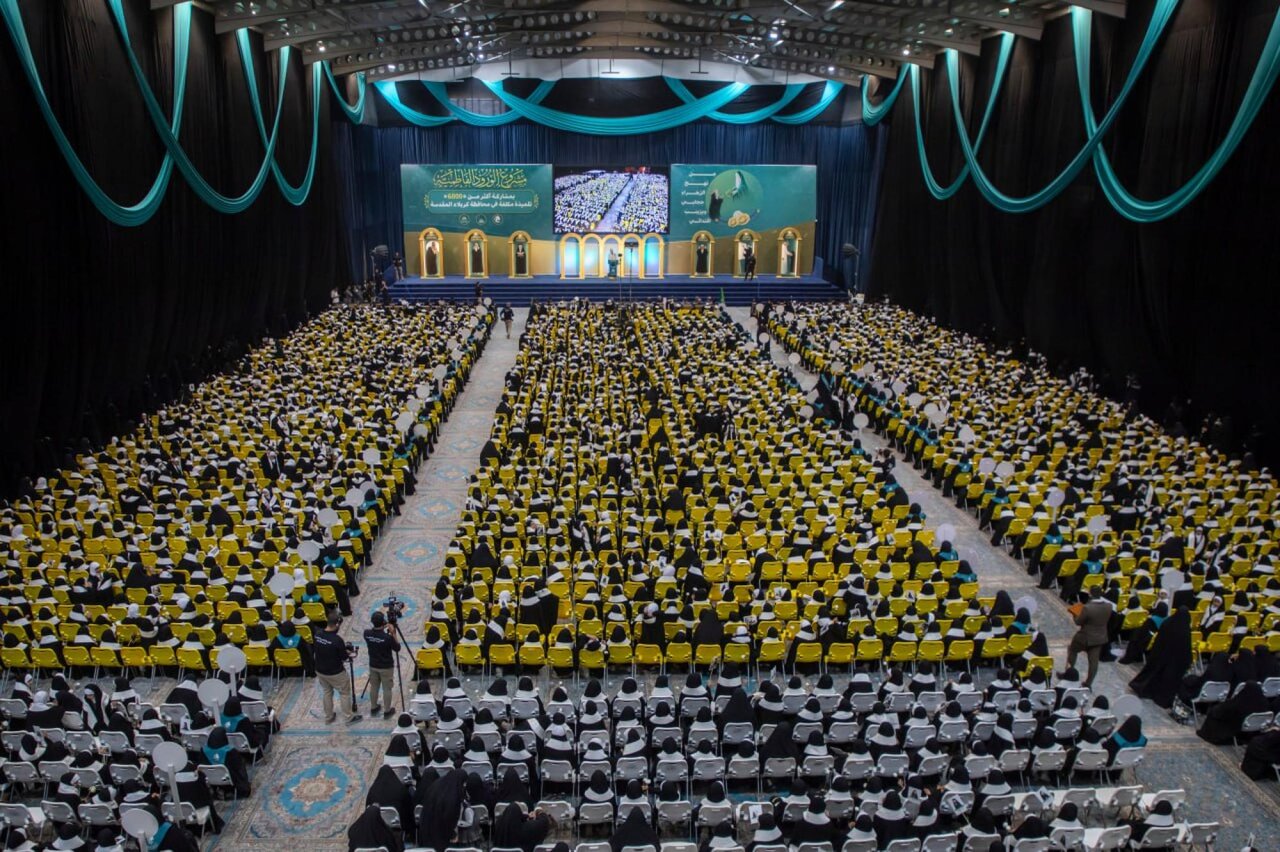 Al-Abbas Shrine concludes eighth central Takleef ceremony with participation of 6,000 female students (+Photos)