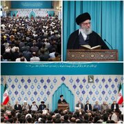 Kikao cha Qur’an katika Husseiniyyah ya Imam Khomeini kikihudhuriwa na Kiongozi Mkuu wa Iran Siku ya Kwanza ya Ramadhan