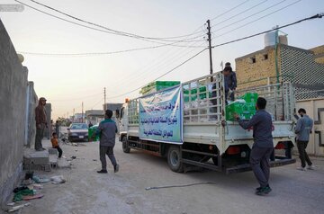 تقرير مصور/ العتبة العلوية توزيع سلال غذائية على العوائل المتعففة في النجف الأشرف