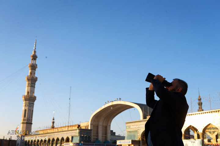 Photos: Sighting of Crescent for Holy Month of Ramadan at Holy Jamkaran Mosque