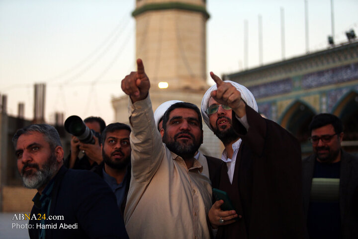 Photos: Sighting of Crescent for Holy Month of Ramadan at Holy Jamkaran Mosque