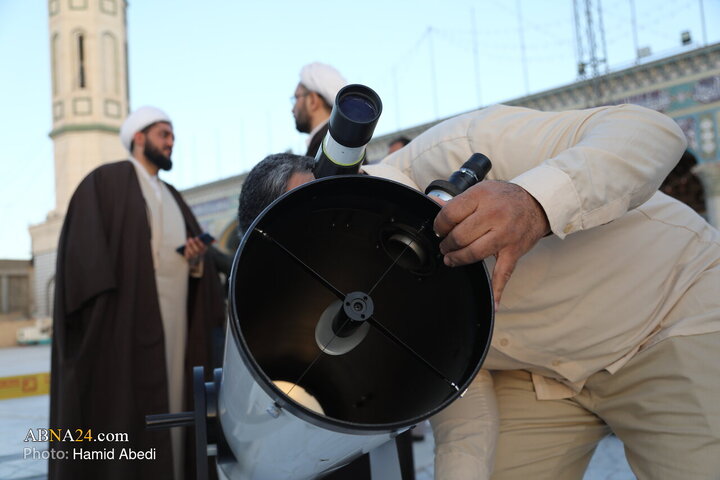 Photos: Sighting of Crescent for Holy Month of Ramadan at Holy Jamkaran Mosque