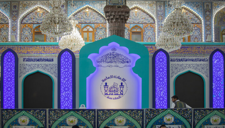 تقرير مصور/ استعدادات وتحضيرات في الصحن الحسيني لإقامة الختمة القرآنية الرمضانية