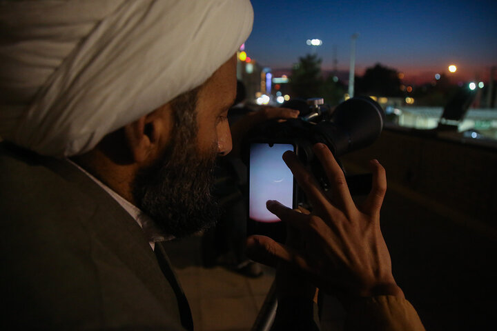 Photos: Sighting of Crescent for Holy Month of Ramadan at Hazrat Masoumeh Holy Shrine
