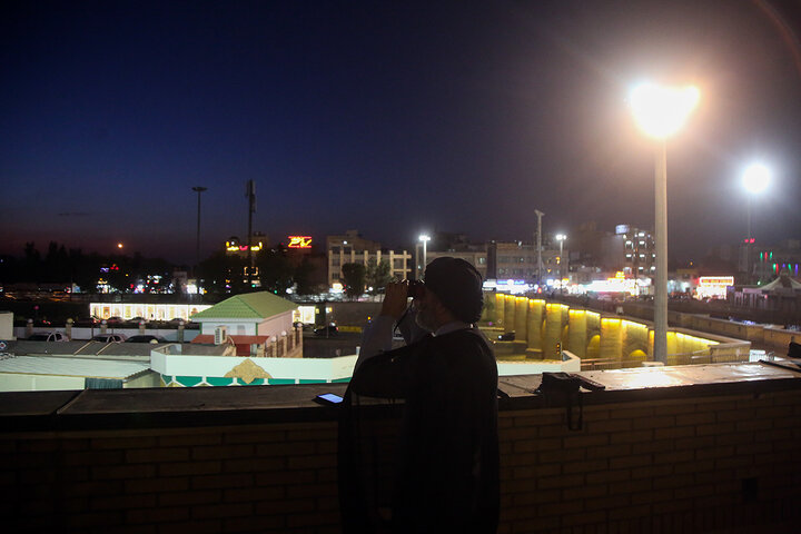 Photos: Sighting of Crescent for Holy Month of Ramadan at Hazrat Masoumeh Holy Shrine